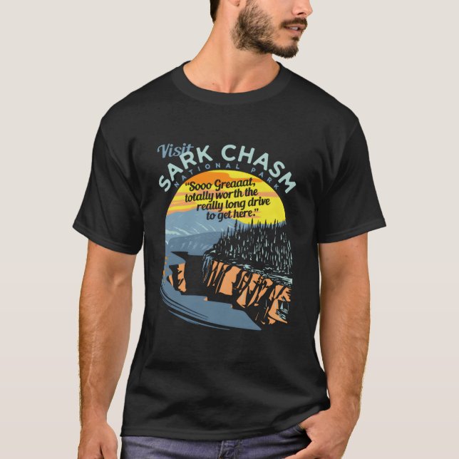 Camiseta Visit Sark Chasm Novelty (Frente)