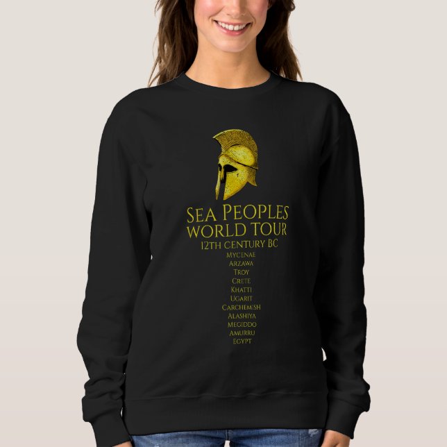 Camiseta Visita Mundial dos Povos do Mar - Antigos Mycenean (Frente)