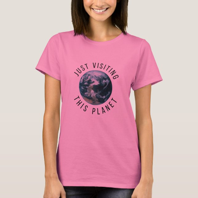 Camiseta Visitando Este Planeta (Frente)