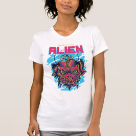Camiseta Visitante Cósmico: A Design de Alienígena