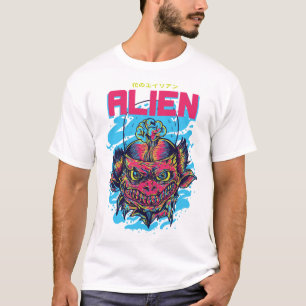 Camiseta Visitante Cósmico: A Design de Alienígena