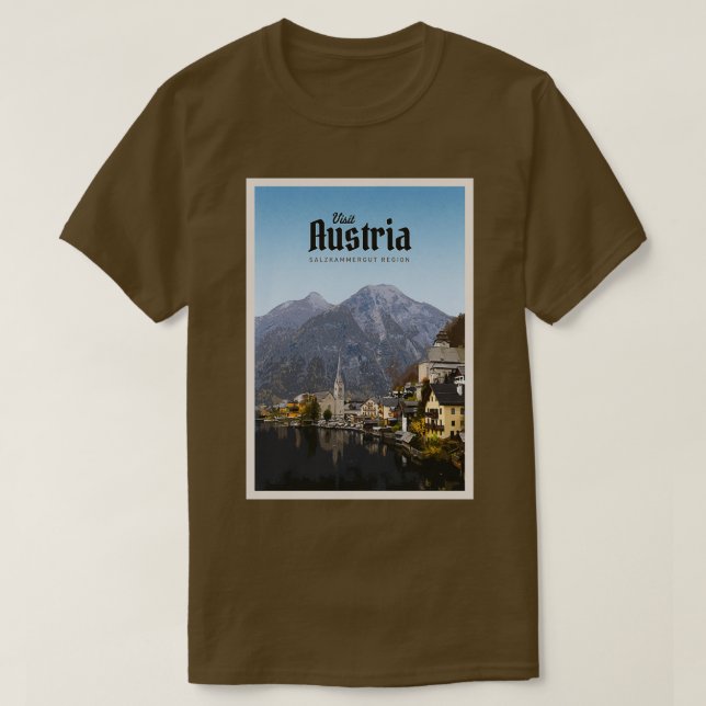 Camiseta Visite a Áustria (Frente do Design)