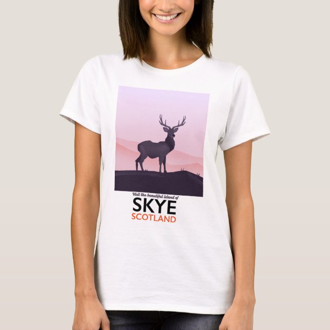 Camiseta Visite a bela ilha de Skye (Frente)