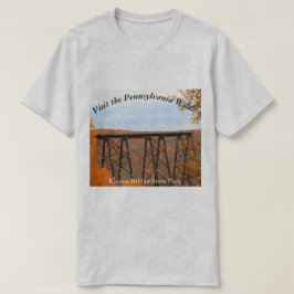 Camiseta Visite a ponte PA Wilds Picturesque Souvenir Kinzu