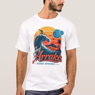 Camiseta Visite Arrakis - Vintage Distressed Surf - Dune -