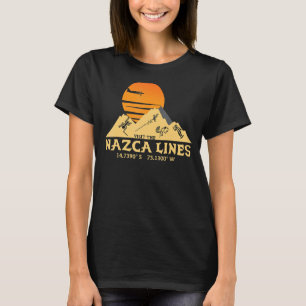 Camiseta Visite as Coordenadas das Linhas Nazcas do Sul do