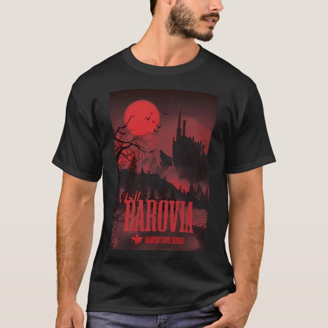 Camiseta Visite Barovia - Vermelho (Frente)