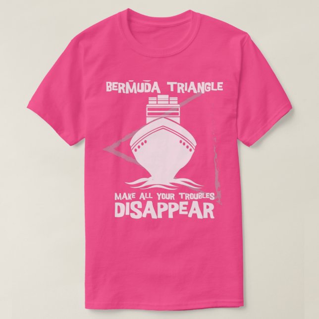 Camiseta Visite Bermuda Triangle Survivor Funny Carribbean  (Frente do Design)