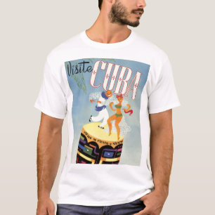 Camiseta Visite Cuba Tiki Fiesta Siesta Vintage Holiday Isl