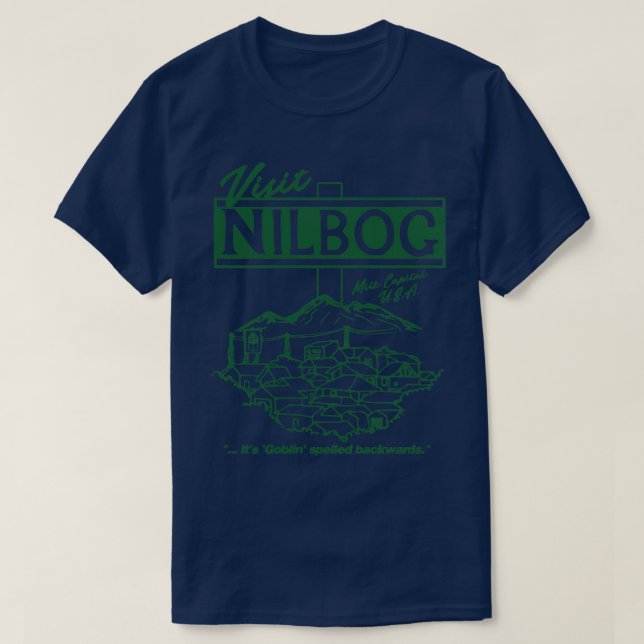 Camiseta Visite Nilbog (Frente do Design)