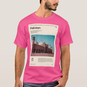 Camiseta Visite o Paquistão (Poster de viagens)