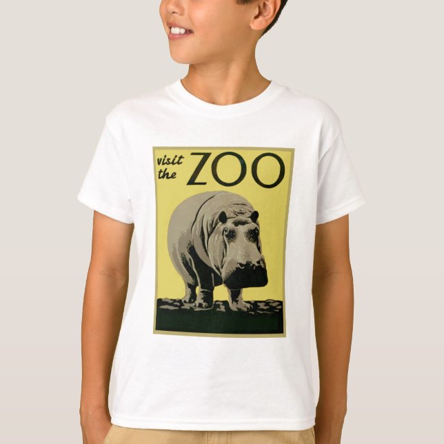 Camiseta Visite o zoológico (Frente)