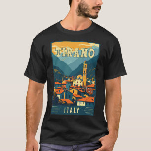 Camiseta Visite Tirano Em Itália, Viagens vintage Art