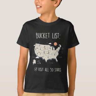 Camiseta Visite todos os 50 Estados