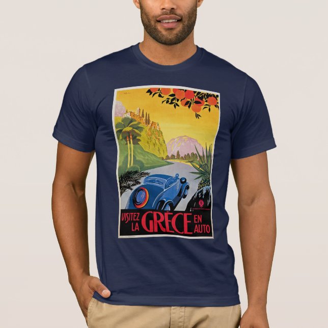 Camiseta Visitez La Grece en Auto (Frente)