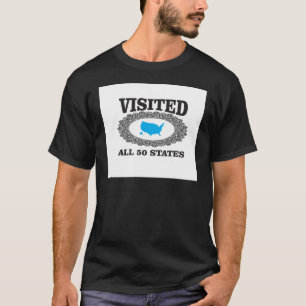 Camiseta visitou todos os 50 estados