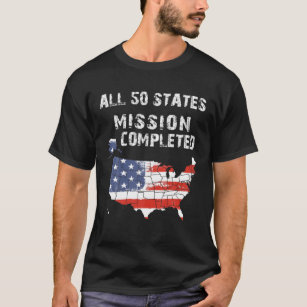 Camiseta Visitou Todos Os 50 Estados Da América Viajando Ge