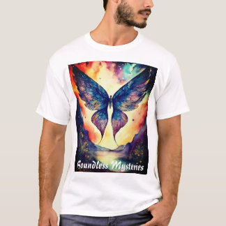 Camiseta Vislumbre asas cósmicas - Impressão de Arte de Des