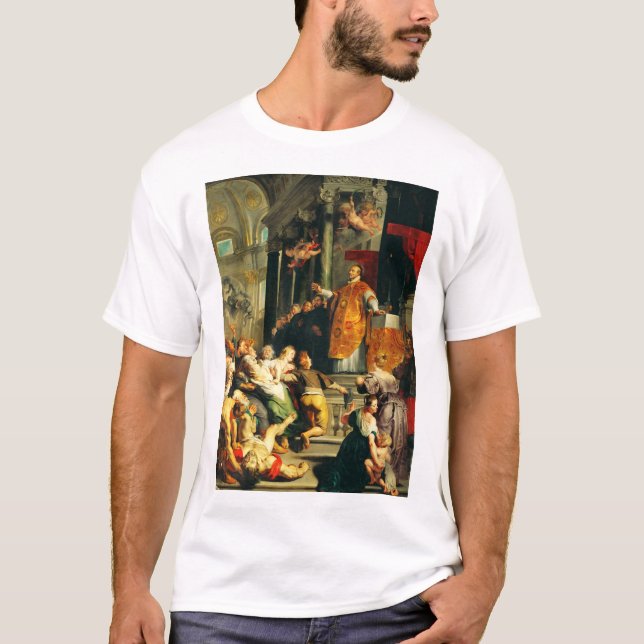 Camiseta Visões de Inácio por Peter Paul Rubens (Frente)