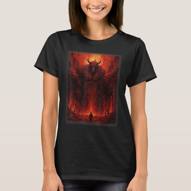 Camiseta Visões do Inferno Devils Satãs Demons Skelet Monst (Frente)