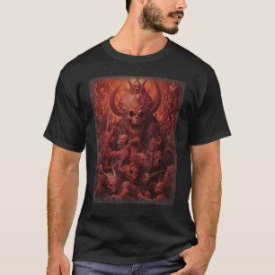 Camiseta Visões do Inferno Devils Satãs Demons Skelet Monst