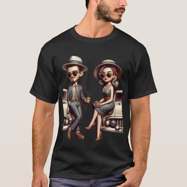 Camiseta Visões nostálgicas, reviravolta moderna. (Frente)