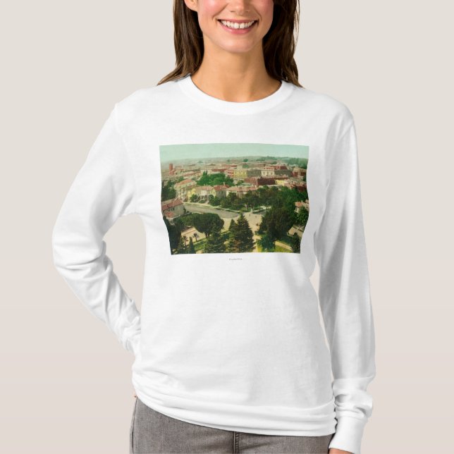 Camiseta Vista aérea da cidade (Frente)