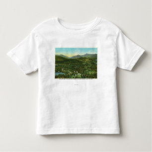 Camiseta Vista aérea da cidade com montanha de Hurrican
