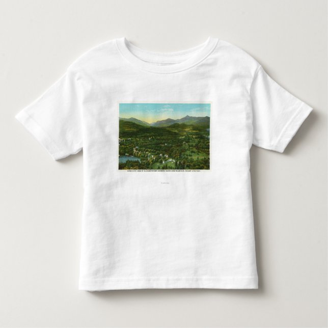 Camiseta Vista aérea da cidade com montanha de Hurrican (Frente)