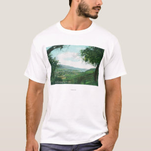 Camiseta Vista aérea da cidade das colinas
