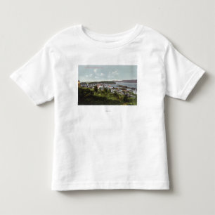 Camiseta Vista aérea da cidade e da baía dos Coos
