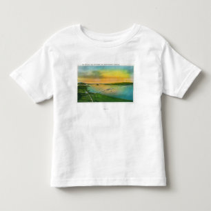 Camiseta Vista aérea da ponte da baía a Hayward, CA