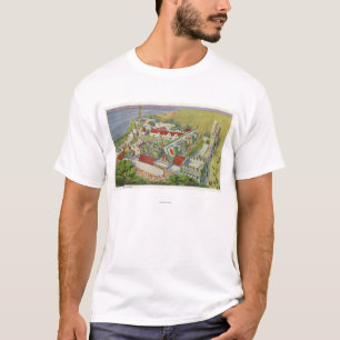 Camiseta Vista aérea da vila irlandesa