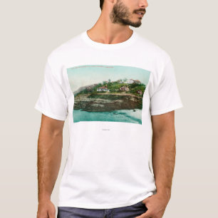 Camiseta Vista aérea das casas de campo e da praia em La