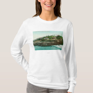 Camiseta Vista aérea das casas de campo e da praia em La