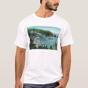 Camiseta Vista aérea de Avalon e de baía
