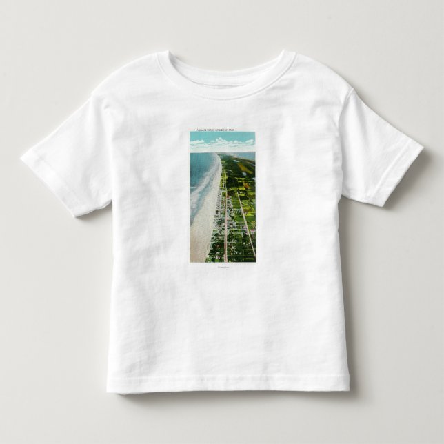 Camiseta Vista aérea do beira-mar (Frente)