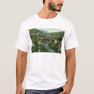 Camiseta Vista aérea do CityDunsmuir, CA