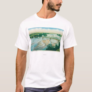 Camiseta Vista aérea do rio e da ponte