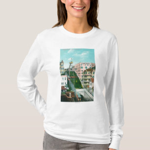 Camiseta Vista aérea do trole do vôo dos anjos