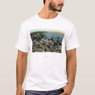 Camiseta Vista aérea oriental da cidade do peregrino
