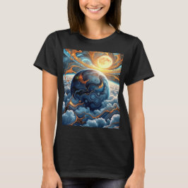 Camiseta Vista artística da Terra de Acima