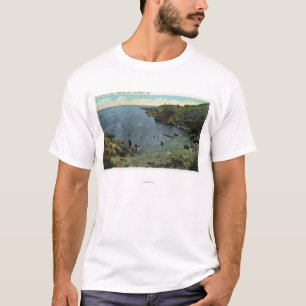 Camiseta Vista da angra de Perkins, cena nadadora