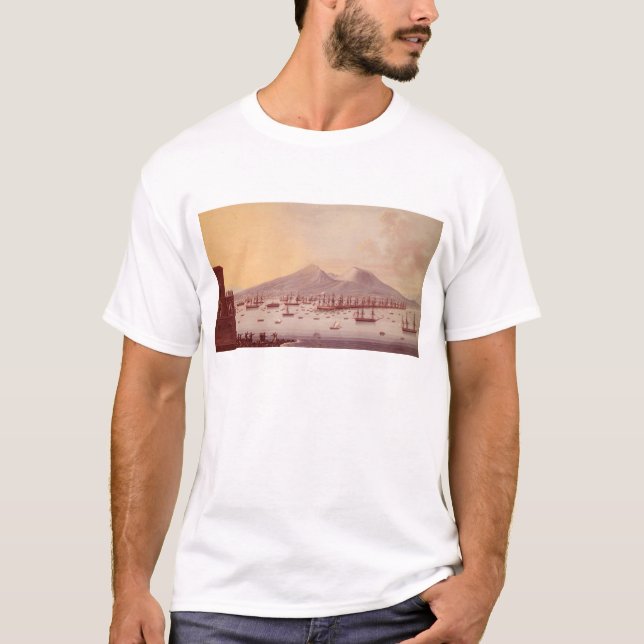 Camiseta Vista da baía de Nápoles, 1798 (Frente)