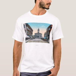 Camiseta Vista da câmara municipal Bldg da rua de