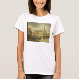 Camiseta Vista da câmara municipal no mercado de Haar