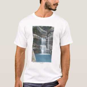 Camiseta Vista da cascata da cortina