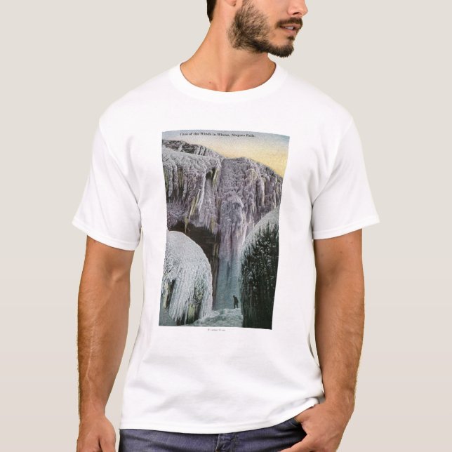 Camiseta Vista da caverna dos ventos no inverno (Frente)