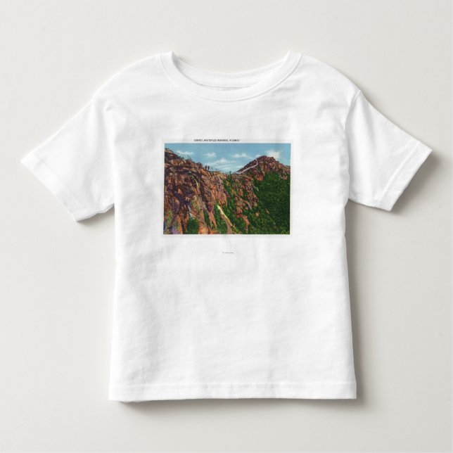 Camiseta Vista da cimeira de Whiteface Mt (Frente)