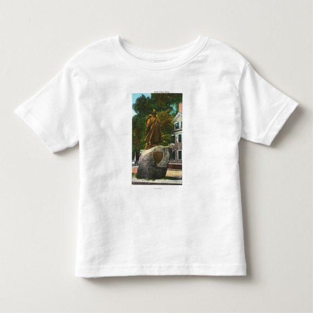 Camiseta Vista da estátua de Roger Conant (Frente)